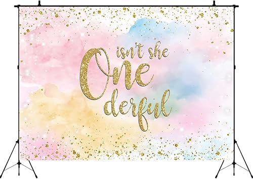 Miniatura 3 de Aperturee Fondo bohemio de 7 x 5 pies para fiesta de cumpleaños, diseño de lunares dorados para fotografía de cumpleaños con texto en inglés "Isn't