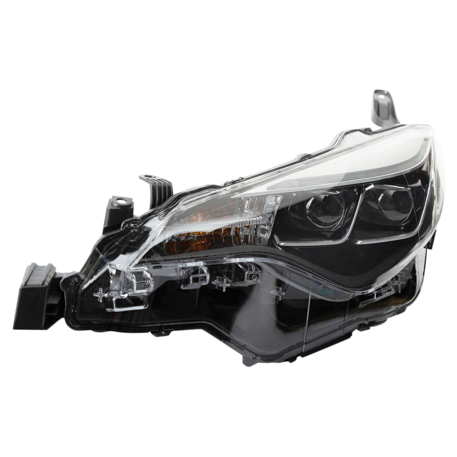 TRQ Driver Side Headlight Assembly Compatible with 2017-2019 Toyota Corolla SE XLE XSE TO2502250