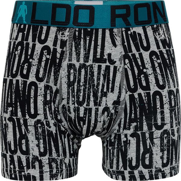 CR7 Underwear Youth Cotton Blend Trunks (2 Pack) - Structured and Flexible Design, Machine Washable, Multicolor Options (US, Alpha, Large, Regular, Regular, Multicolor)3
