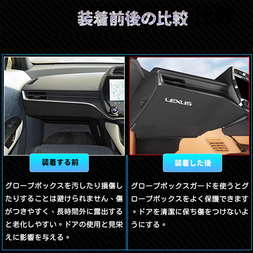 Amazon.co.jp: Bmolpt グローブボックスガード適用レクサス 新型RZ