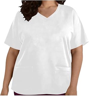 Womens Plus Size V Neck T Shirt Short Sleeve Casual Tops Loose Fit Basic Tees Summer Lightweight Tunic Blouse