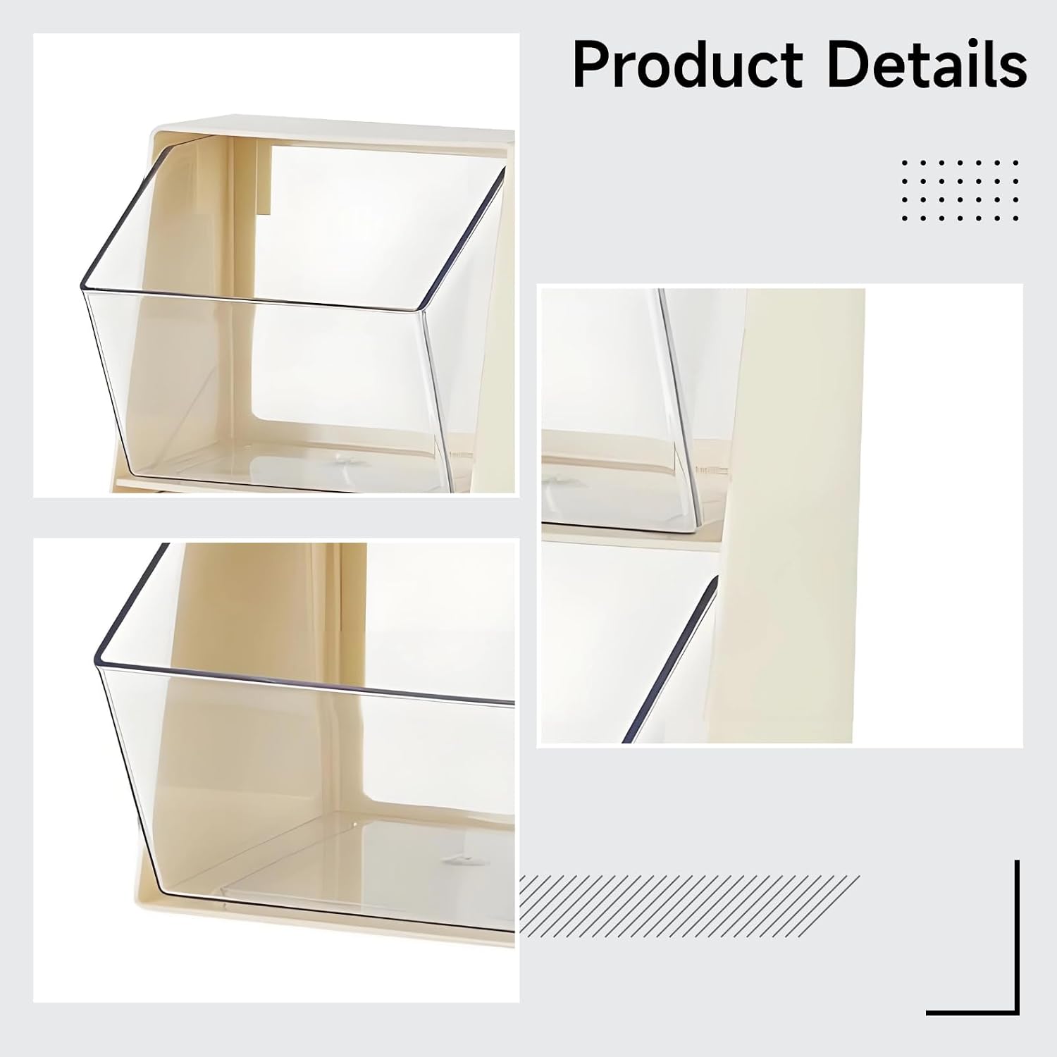 Coffee Pod Holder 2-Tier, Tea Bag Storage, Countertop Organizer White, 9.8 X 5.43 X 4.9 in