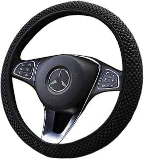 Universal Anti Slip Massage Steering Wheel Cover Fur Steering Wheel Cover Winter Warm Car Steering Wheel Cover Soft Steering Wheel Protector Accessories for 37-39cm