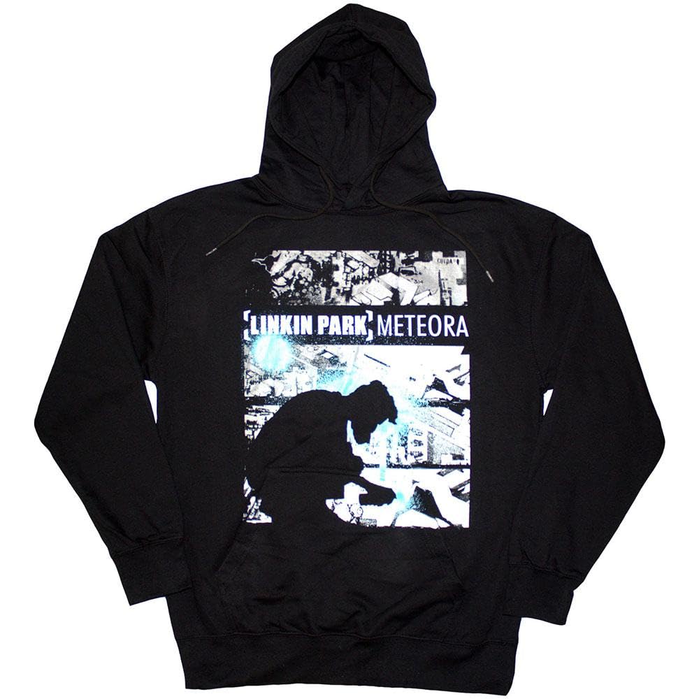 Linkin Park Men's Black Meteora Drip Collage Hoodie - Unisex S