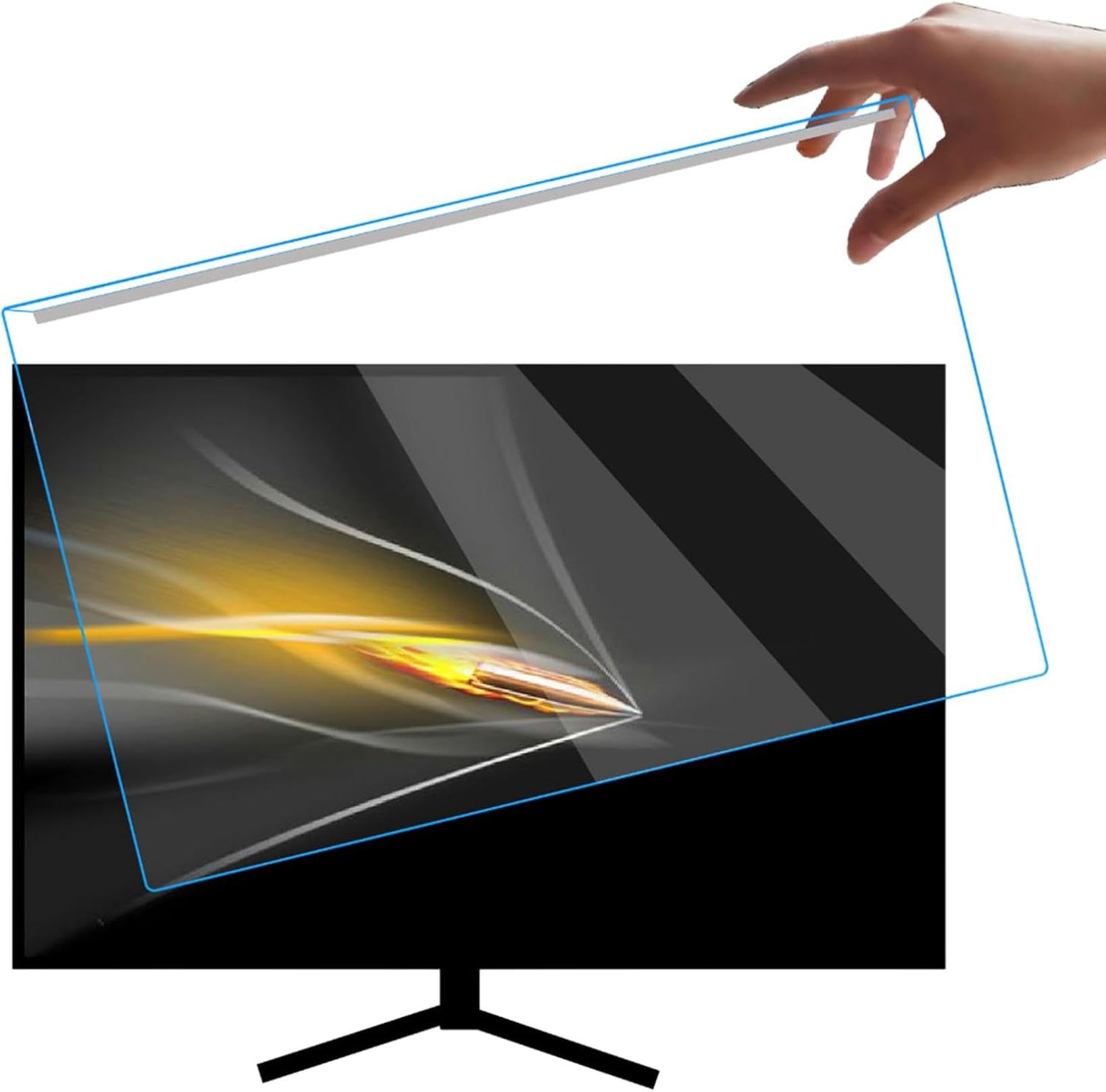 Filtro de computadora de escritorio para monitor de pantalla ancha colgante y antideslumbrante