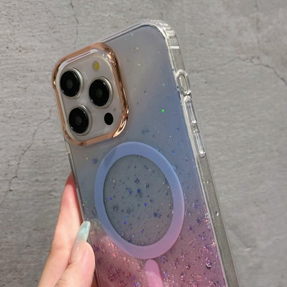 Amazon.co.jp: iPhone 14 Pro 用ケース 高級グリッター ゴールド箔