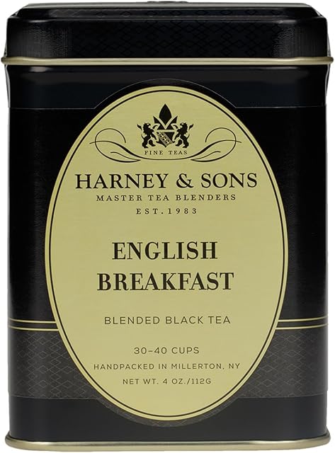 Harney & Sons Loose Leaf Black Tea, English Breakfast, 4 Ounce