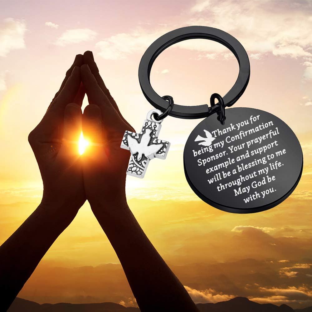 TGBJE Confirmation Sponsor Gift Christian Faith Gift Christmas Gift Catholic Confirmation Gift Godfather Gift Thank You Gift