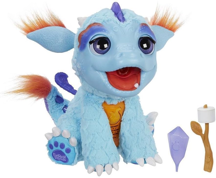 Hasbro FurReal Fur Real Friends B5142103-Torch Interactive Plush Dragon, B5142103