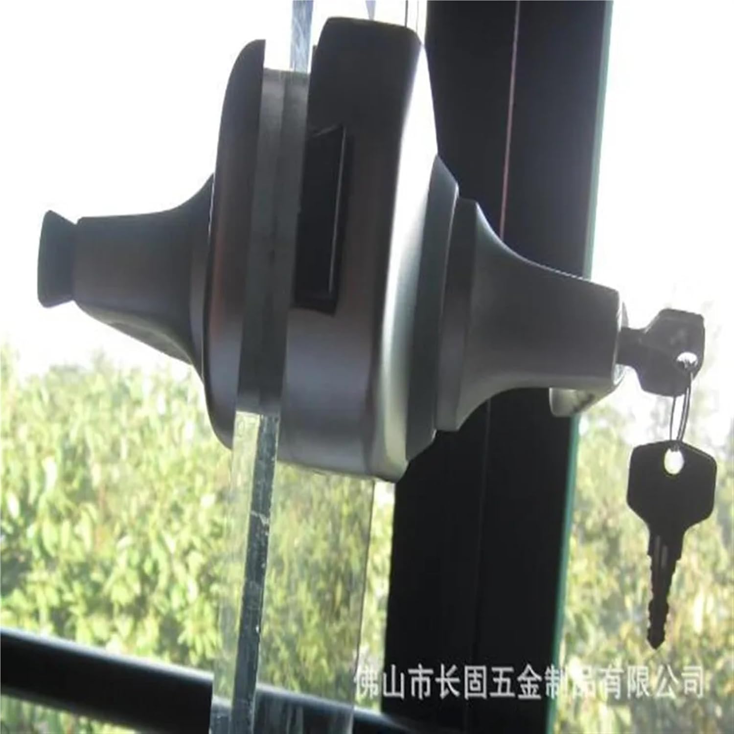 Stainless Steel Entry Gate 10-12mm Glass Door Lock Locks W Key Swing and Sliding Door with 5 Keys 1Pcs