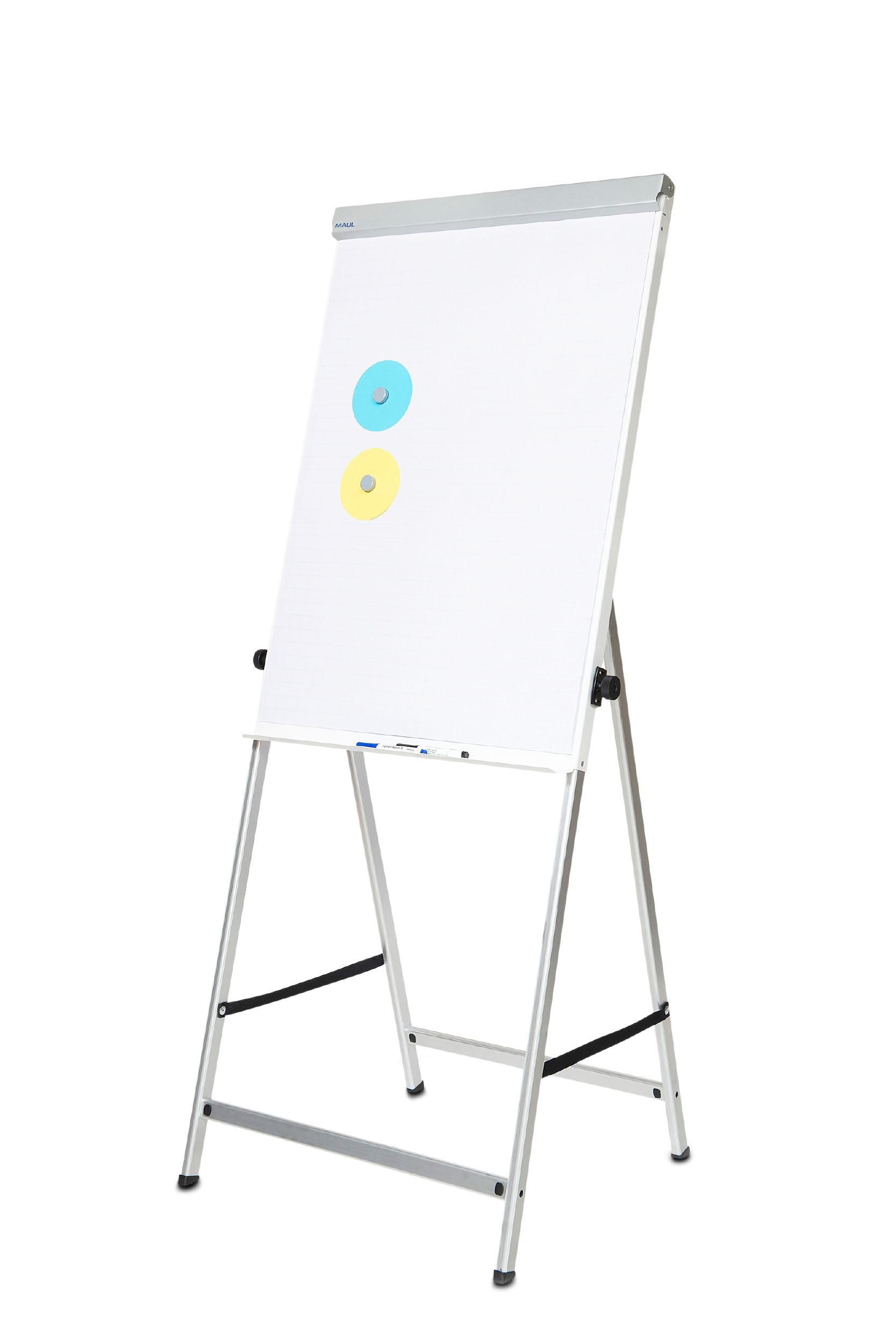 MAUL Flipchart mobil silber MAULoffice stabil magnethaftend höhenvariabel