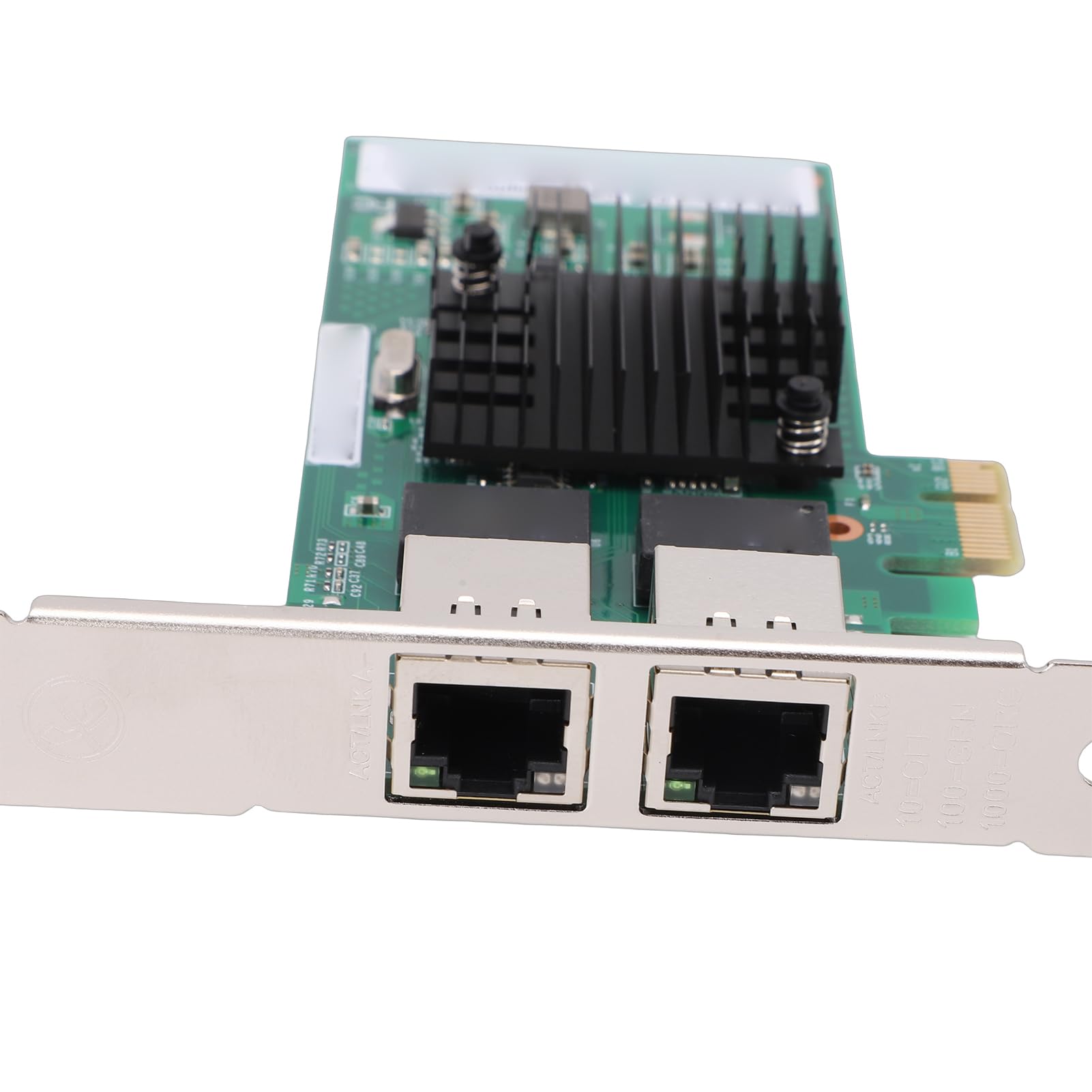 Scheda di Rete Adattatore Server Gigabit Ethernet, Doppia Porta RJ45 Controller 82571 PCI Express, Supporto per, con Tecnologia QoS