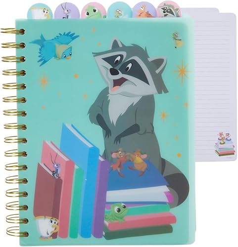 Miniatura 247 de Innovative Designs Disney Stitch - Cuaderno con pestañas Ohana, encuadernado en espiral, 144 páginas con rayas, 8 x 7 pulgadas, color azul