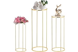 3PCS Cylinder Pedestal Stands