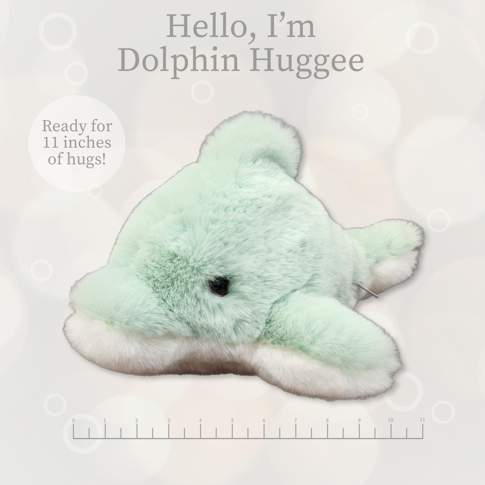 Amazon.com: World's Softest Small Baby Sea Foam Green Dolphin