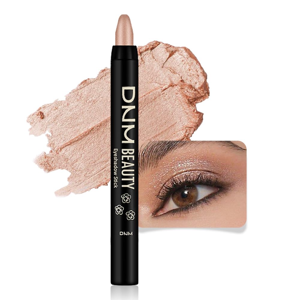 evpct Sand Shimmer Crema Sombra de Ojos Iluminador de Sombras Juego de Paletas para Ojos, Arena Mate Lápiz Sombra de Ojos Aplicador Paleta de Maquillaje Impermeable Sombras en Crema para ojos 25#