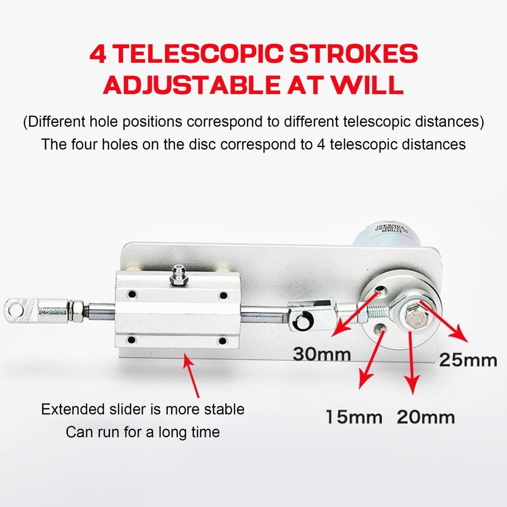 Reciprocating Cycle Linear Actuator for Button Test, Linear Motion Actuators - Stroke 15/20/25/ 30mm - for Screen Point Machine, Vibration Screen, Spraying,150 RPM