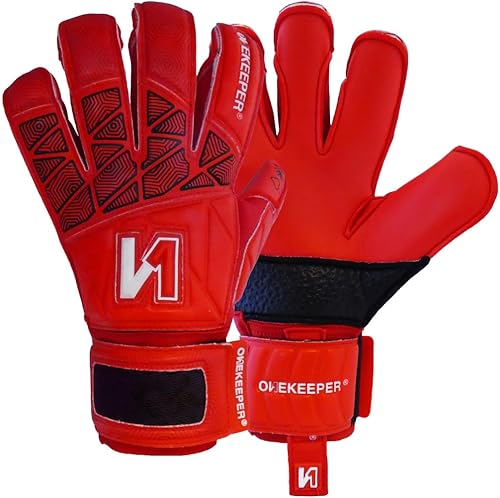 Miniatura 1 de ONEKEEPER Vector Pupil especialmente diseñado para niños y jóvenes  Guantes de portero de fútbol GK  Látex robusto de 0.138in  Corte de fusión  Capa