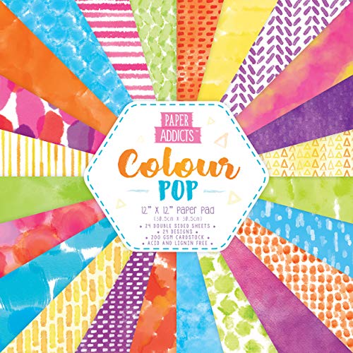 Paper Addicts Colour Pop - 12 fogli di carta