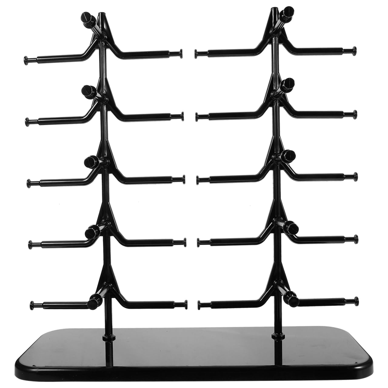 TOPBATHY Brillenhalter SonnenbrillenstäNder FüR 10 Brillen, Abnehmbarer Brillenorganizer Aus Abs, Platzsparender Brillenaufbewahrung FüR Schreibtisch Oder GeschäFt