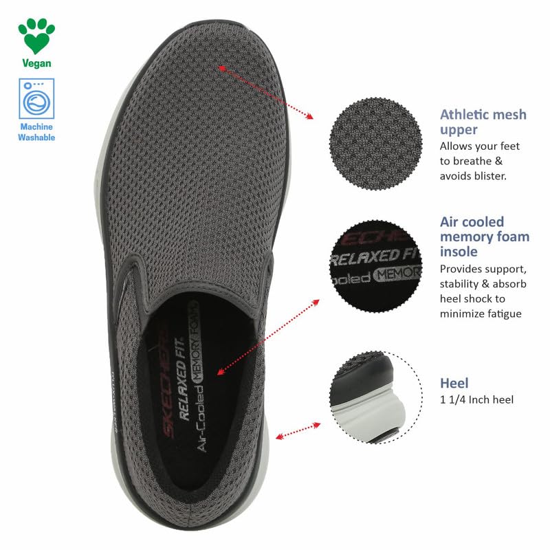 Image of Skechers Mens D'LUX Walker Slip-on Walking Shoes