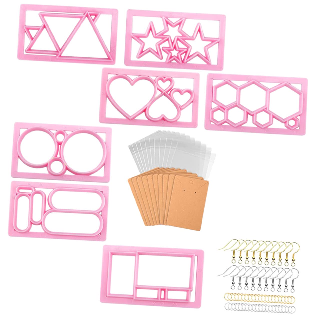 DOITOOL 1Set DIY Earring Making Tool Set of Polymer Clay Cutters for Jewelry Crafts for Sculpting Flowers and More Durable and Versatile Clay Earring Molds