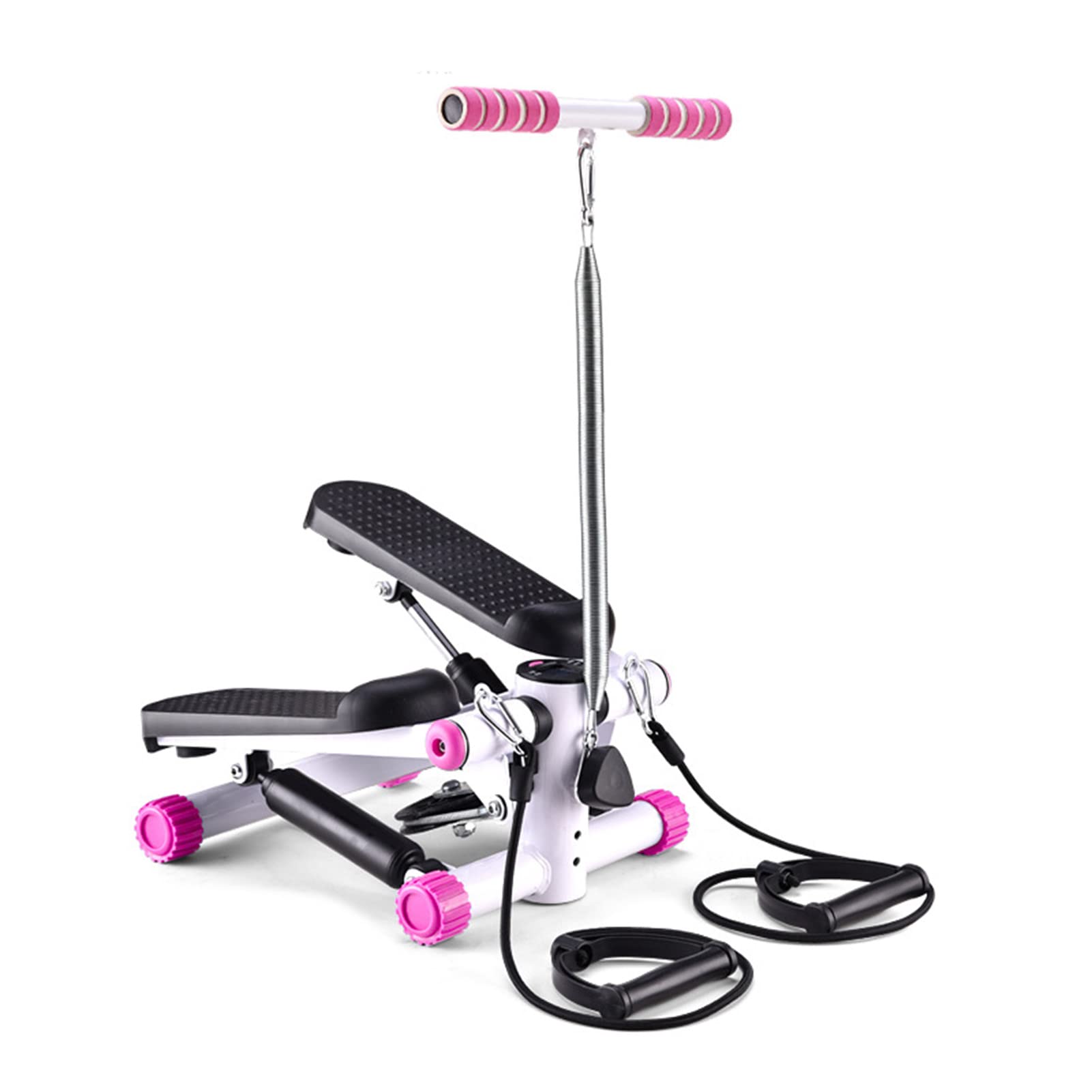 ZXYWW Household Hydraulic Step Machine with Handles, Multifunctional Fitness Stair Stepper for Home Gym Cardio Training Workout