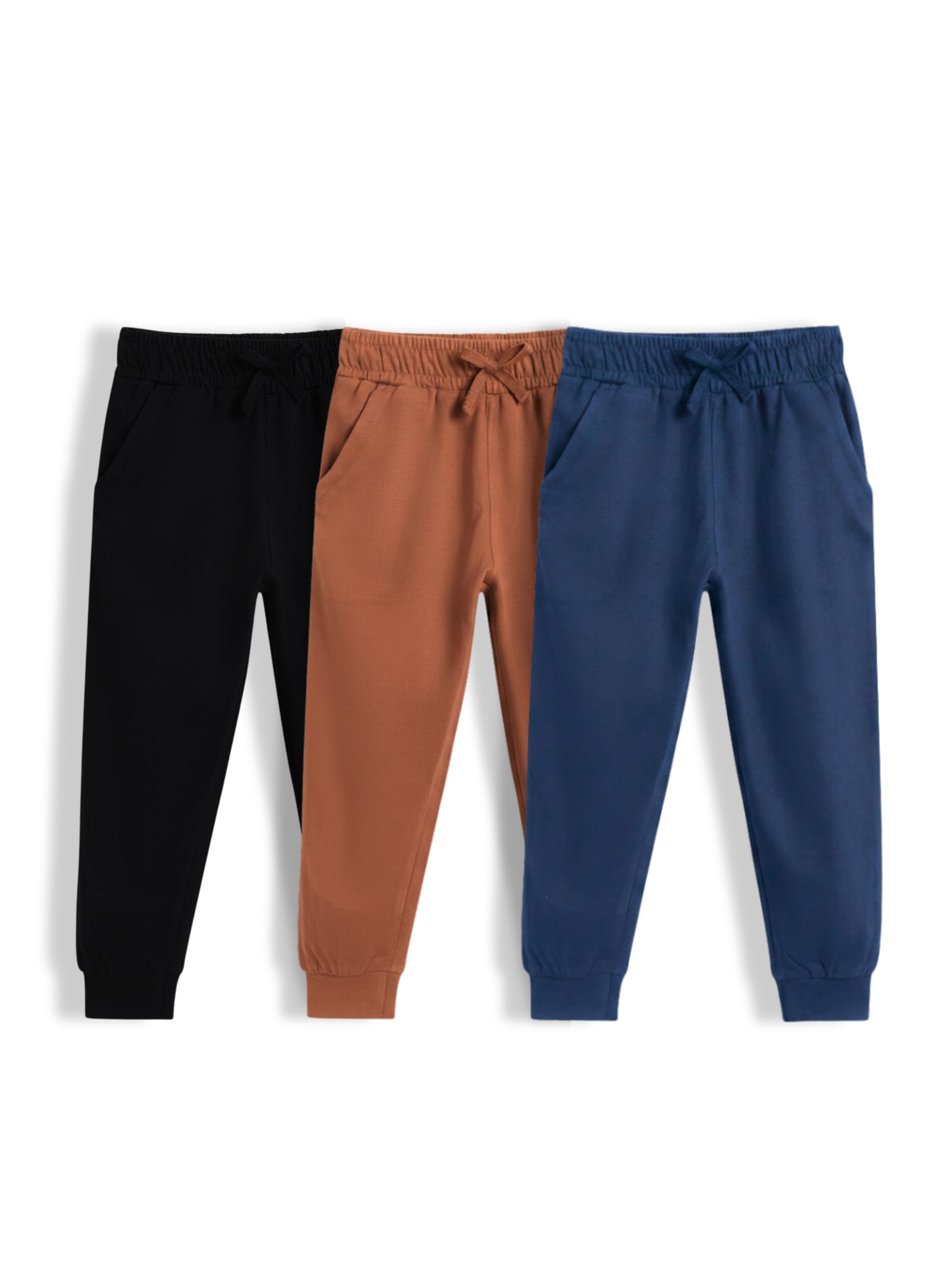 ORANGE SUGAR Unisex Regular Fit Premium Joggers for Kids, Track Pants for Boys/Girls, Joggers for Boys/Girls, 100% Cotton Fabric, Soft Breathable Pants with Pockets & Elastic Waistband-picture-35
