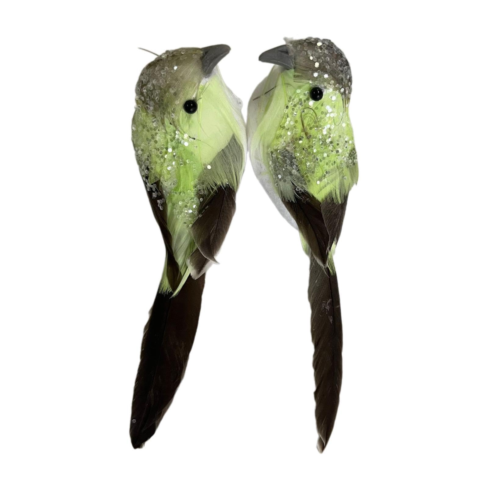 mophrati Lifelike Foam Bird Decoration Clips Realistic Simulation Birds For