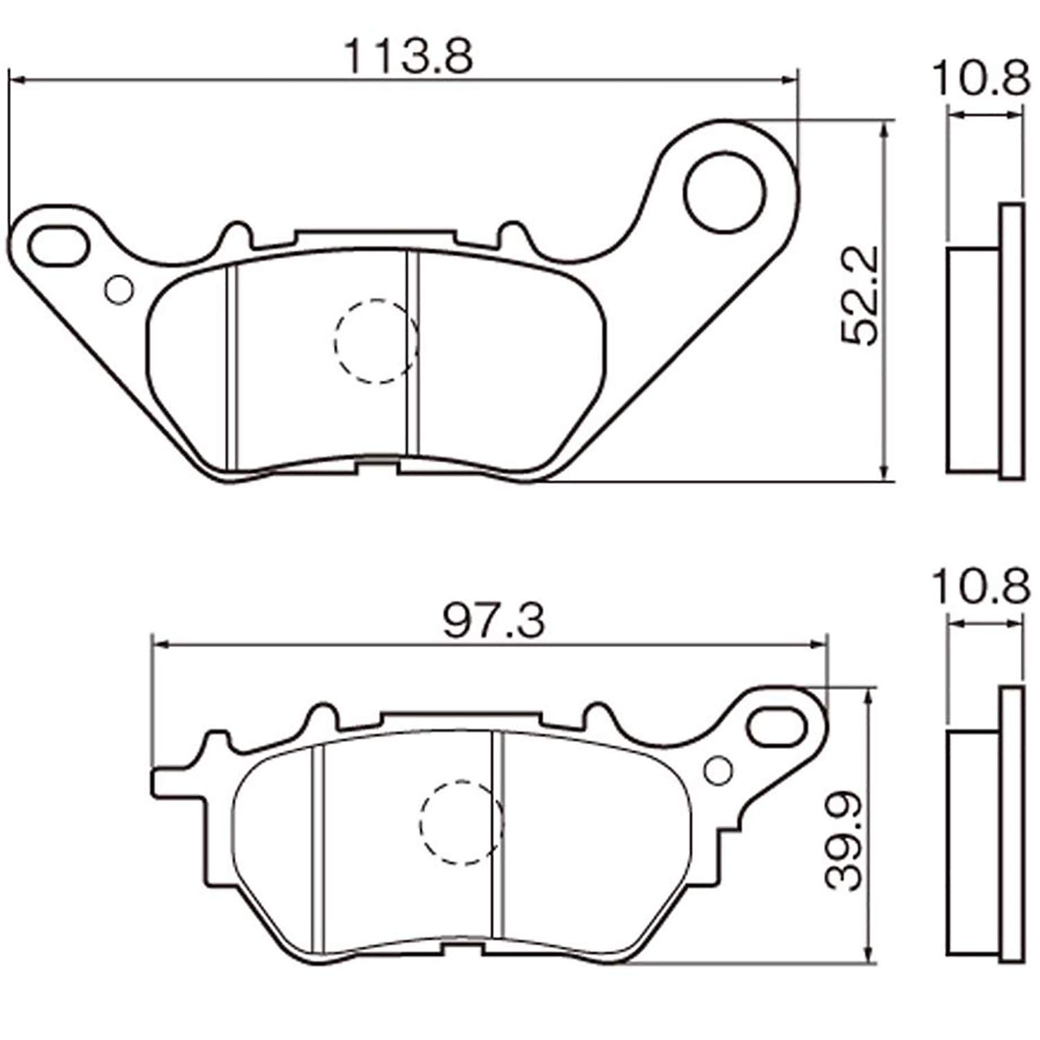 Amazon | デイトナ(Daytona) バイク ブレーキパッド ゴールデン