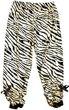 wenchoice Girl's Zebra Printed Legging  M(3T-4T) Brown,White