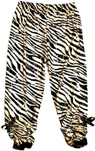 Wenchoice Girl's Zebra Printed Legging  M(3T-4T) Brown,White #TOP14