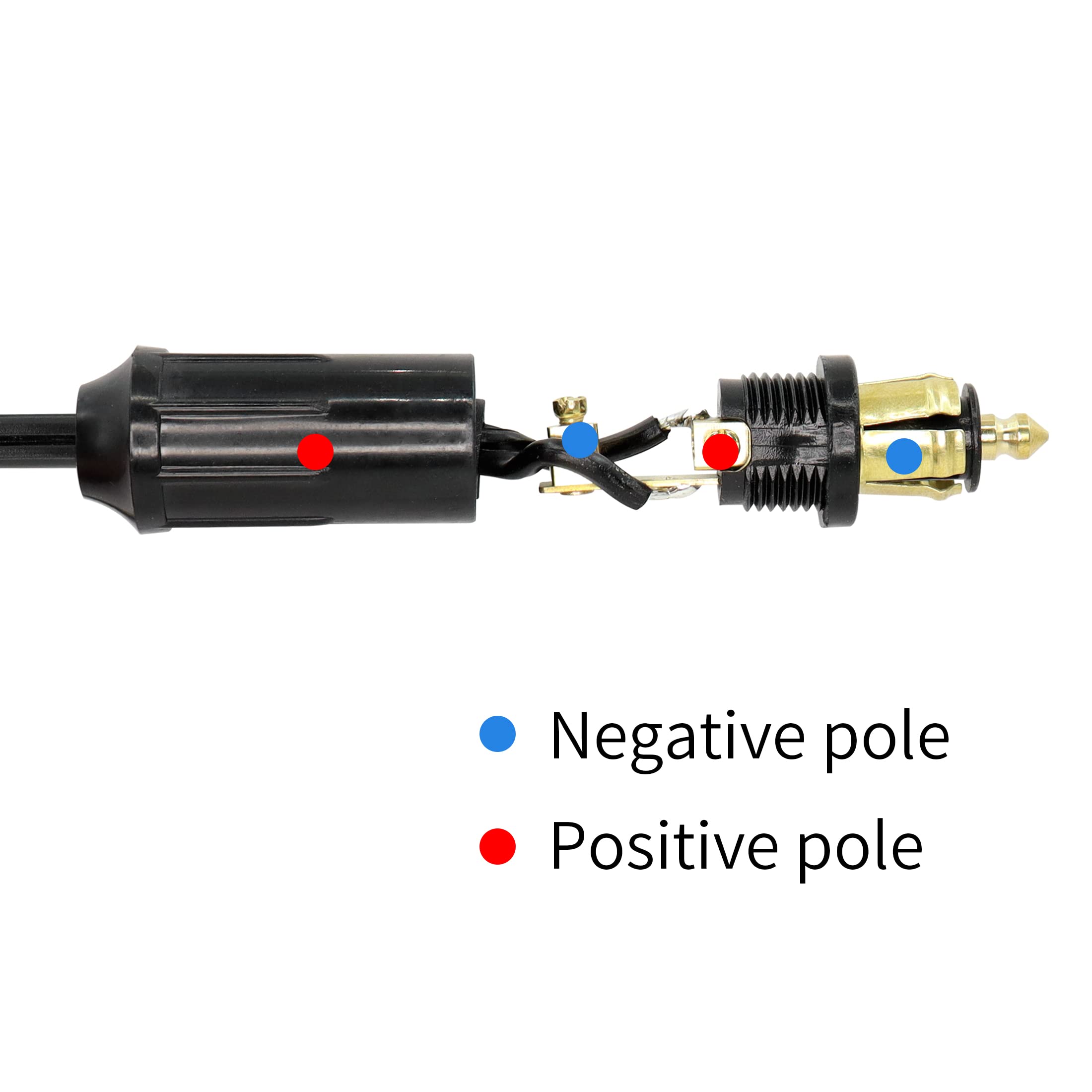 CERRXIAN Cavo di conversione da DIN a XT60, 18 Awg, 12 V/24 V, DIN