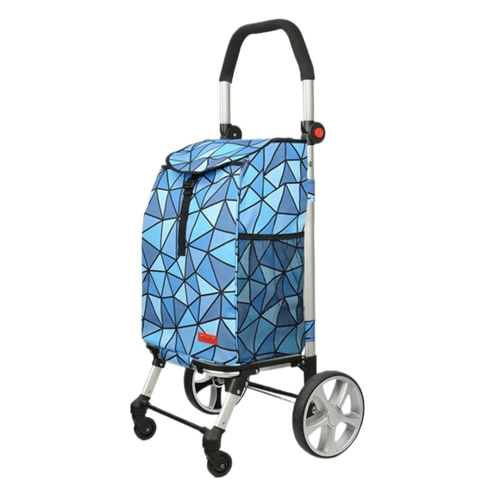 SBZIOJHDR foldable shopping trolley， Foldable Portable Trolley for Travel Outdoor(Multi colored B)