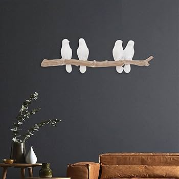 SM SunniMix auf Design Garderobenhaken Kleiderhaken Wandhaken Mantelhaken  schmücken, bis 4, 4 Vögel : Amazon.de: Küche, Haushalt & Wohnen