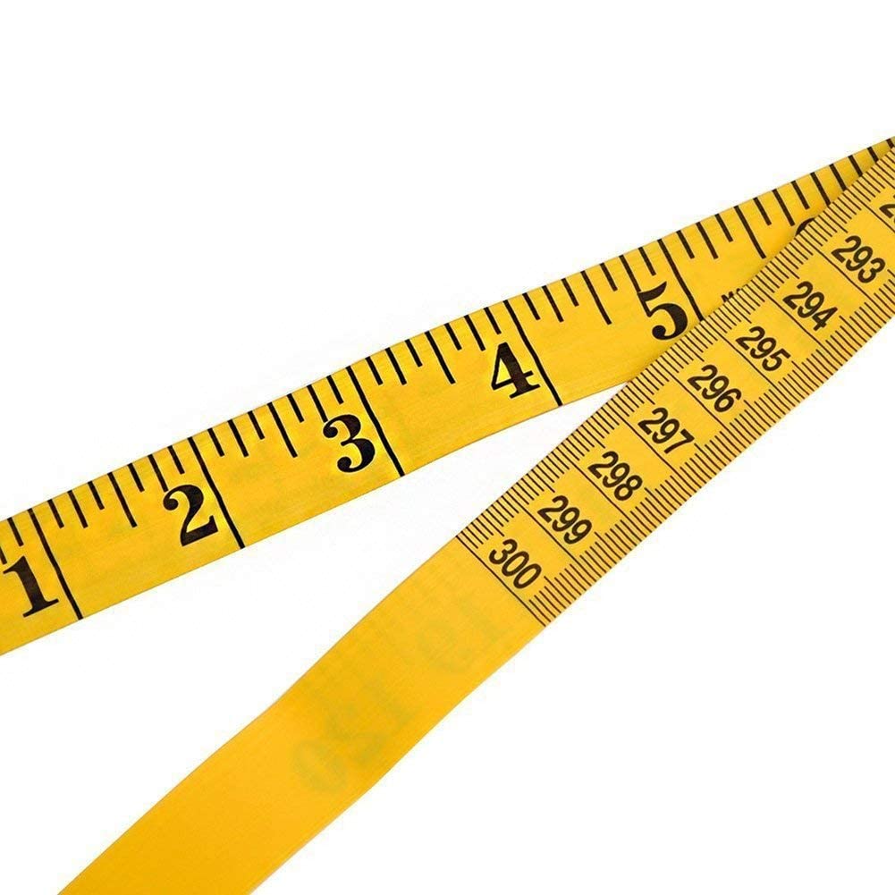 RWRAPS 1 Cinta métrica de 120 Pulgadas, Cinta métrica Suave para Coser a Medida, Cinta Plana, Regla métrica para el Cuerpo, Herramienta de diseño de confección, Bonito diseño