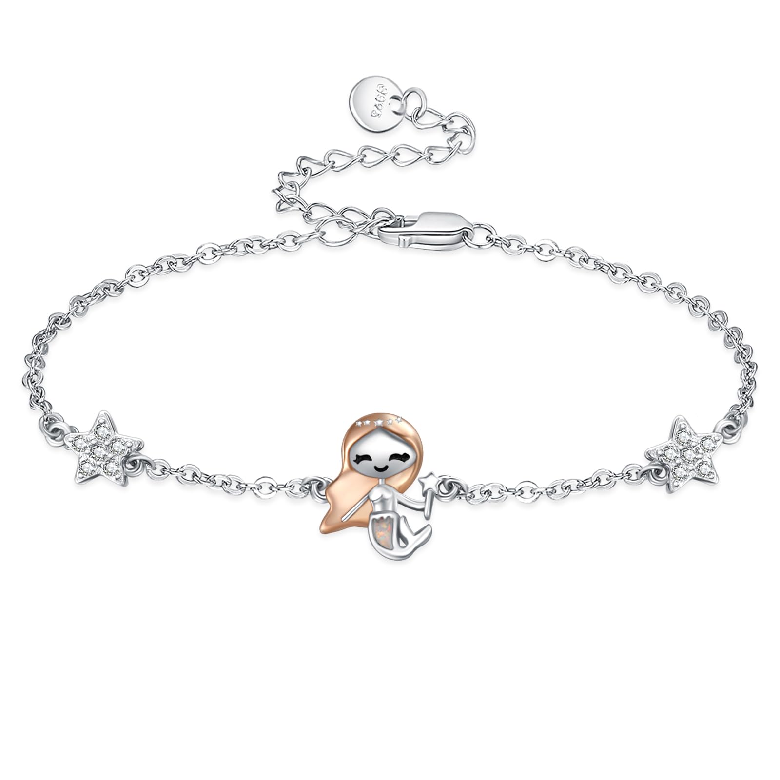 Palpitate Animal Bracelet 925 Sterling Silver Cute Animal Lover Jewelry Gifts for Women Daughter Her Adjustable