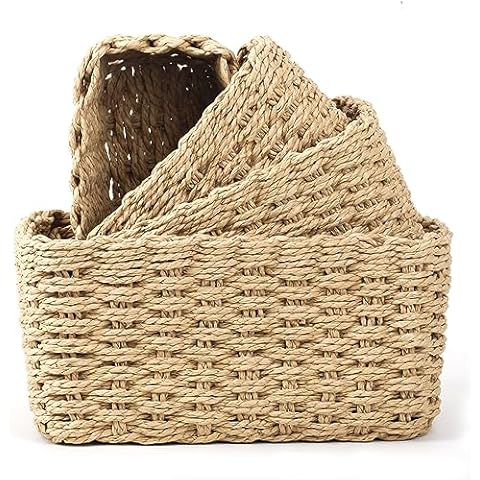 VORHOT Paniers de Rangement Tissés Cover