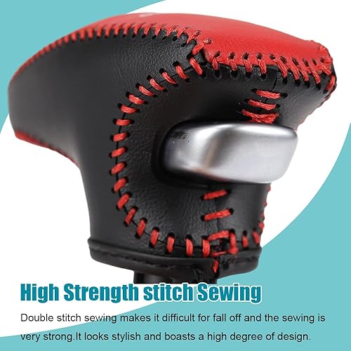 Vista 20 de LEXLEY Cubierta de cuero para perilla de palanca de cambios para Dodge 2015-2023 Charger Challenger, Durango 2016-2023 azul + negro