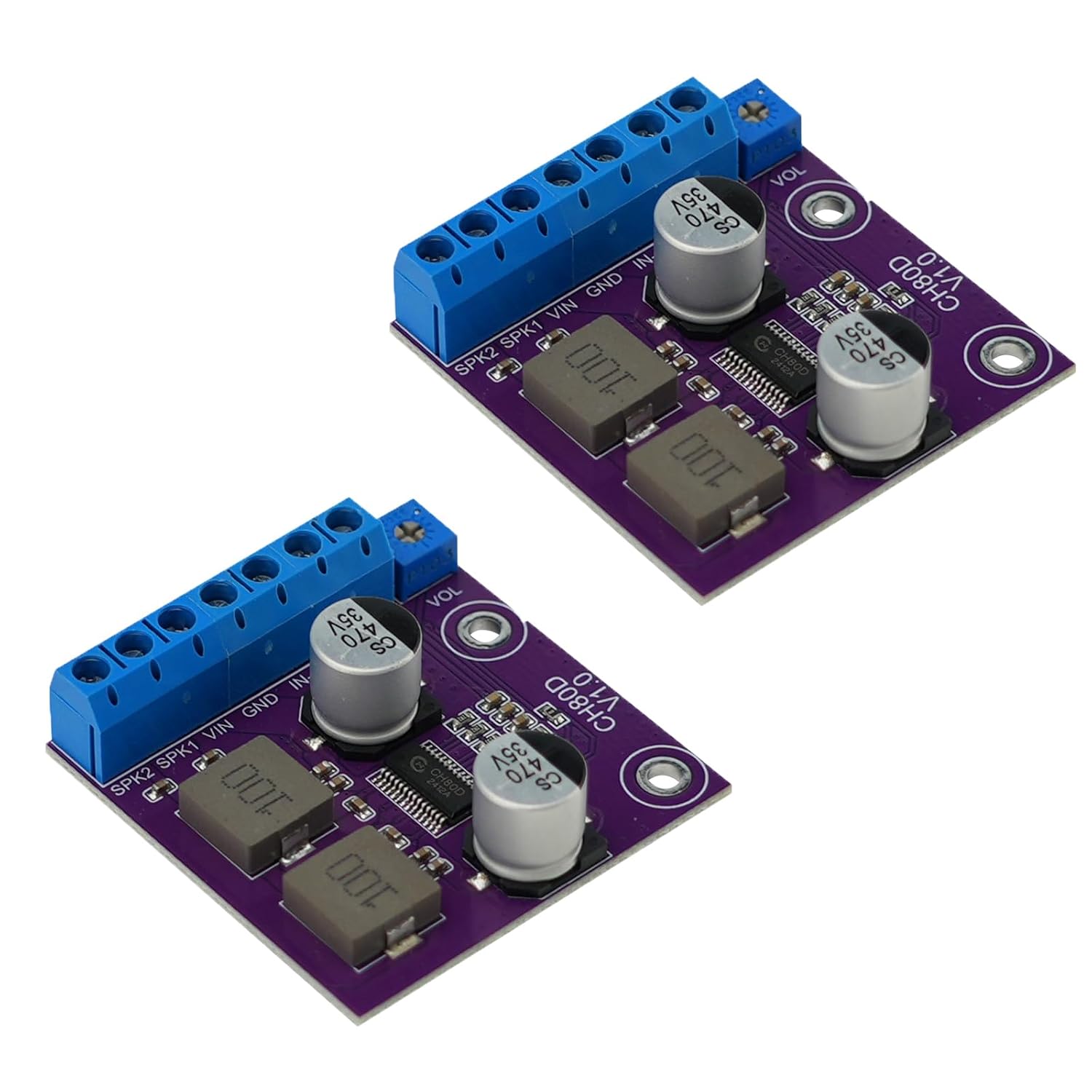 CH05D Voice Chip 5W Single Channel Amplifier Module - 5V Supply Voltage - High Fidelity - 10 PCS
