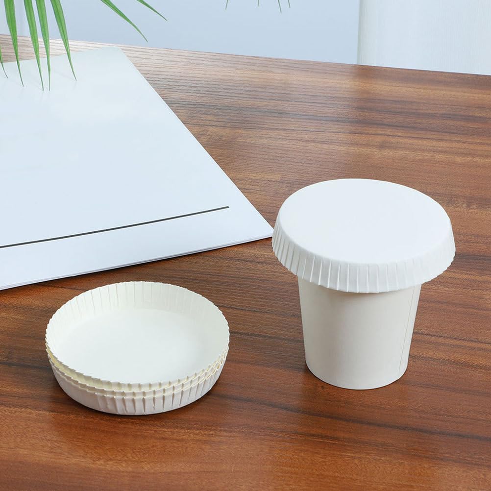 iplusmile Coperchio Della Tazza Di Carta Usa E Getta 100 Pezzi Coperchio Della Tazza Calda Per Bere Riciclato Coperture Della Di Caffè Bicchieri Di Carta Coperture Per La