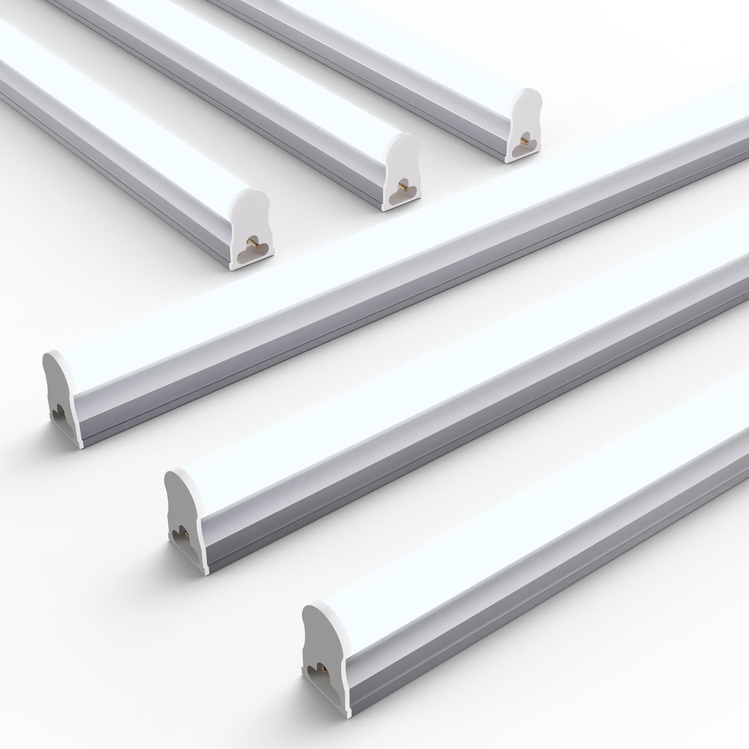 Ensenior 4FT LED Shop Lights, T5 6500K Super Bright Garage Lighting, 6 Pack