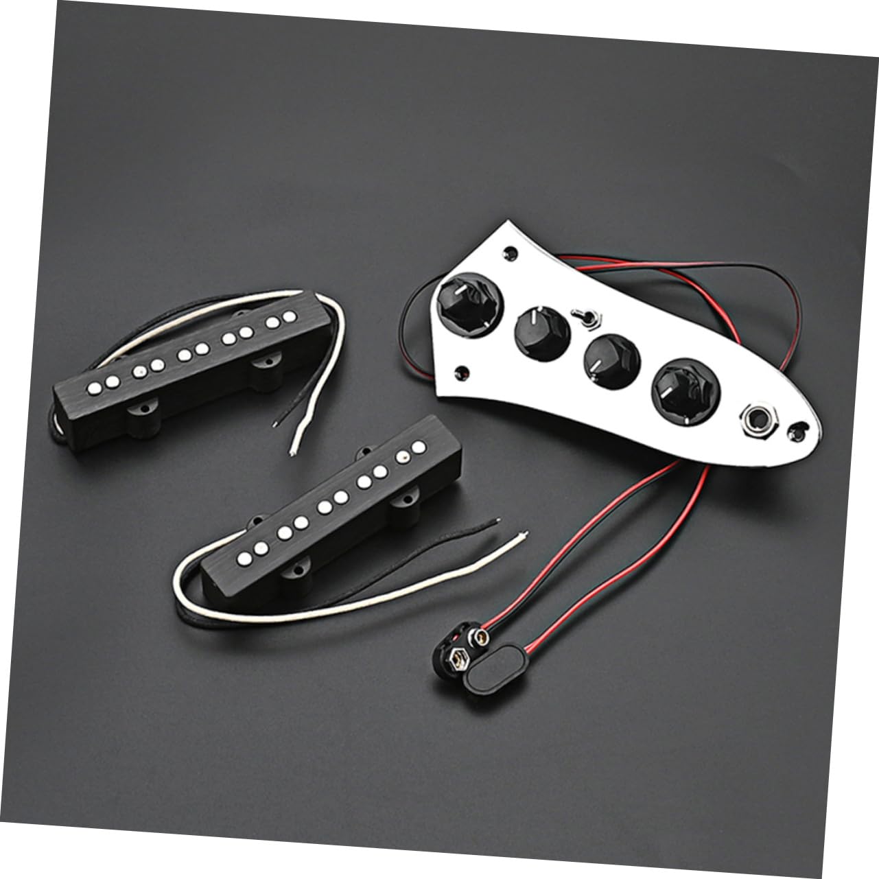SUPVOX Set di Pickup per Basso Jb a 5 Corde, Ferro Argento, Leggero e Pratico per Amanti del Basso Elettrico