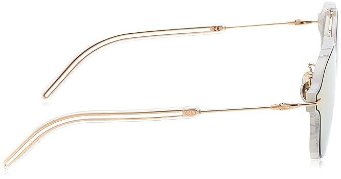 Amazon.com: Dior Eclat Sunglasses White Gray Rose Gold