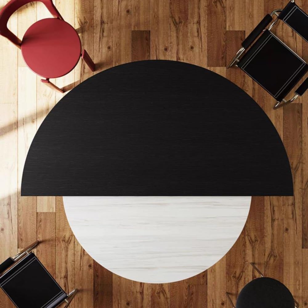 Plateau De Table Rond Noir Plateau Table Salle À Manger Sans Pieds Bureau