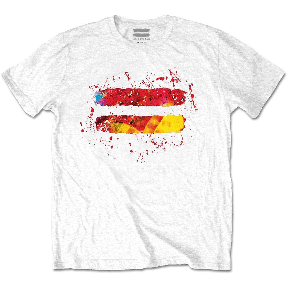 Ed Sheeran T Shirt Equals Logo Official Mens White S