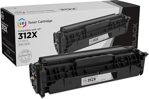 LD Cartucho de tóner compatible para HP 312X CF380X de alto rendimiento (negro)