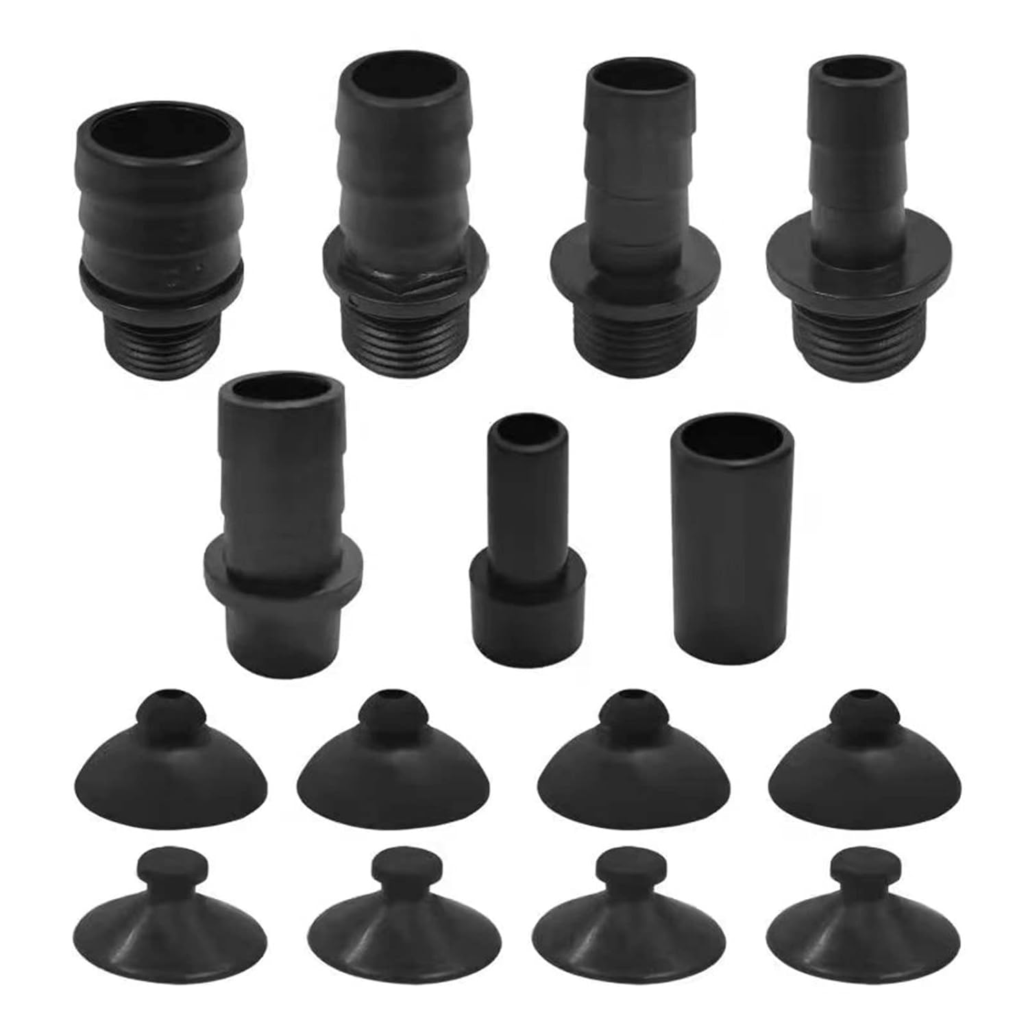 Submersible fountain pump nozzle kit, replaceable with 7 sizes of