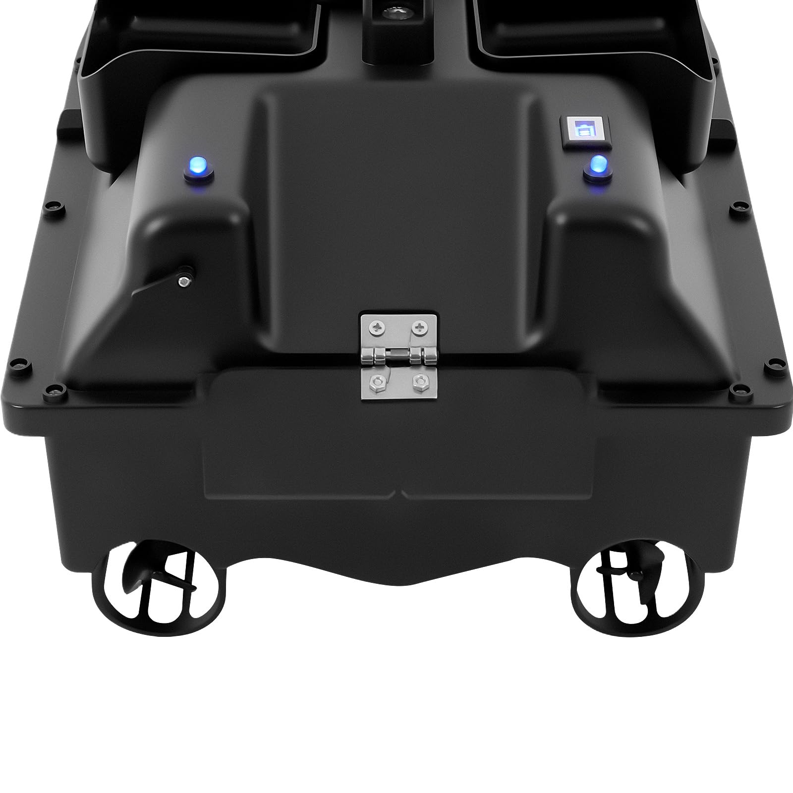 Barca da pesca radiocomandata da 500 m, con luce LED, carico da 2 kg, batteria da 5200 mAh, Cruise Control, ABS Bait Boat per pesca notturna, pesca alla carpa, fiume, nero