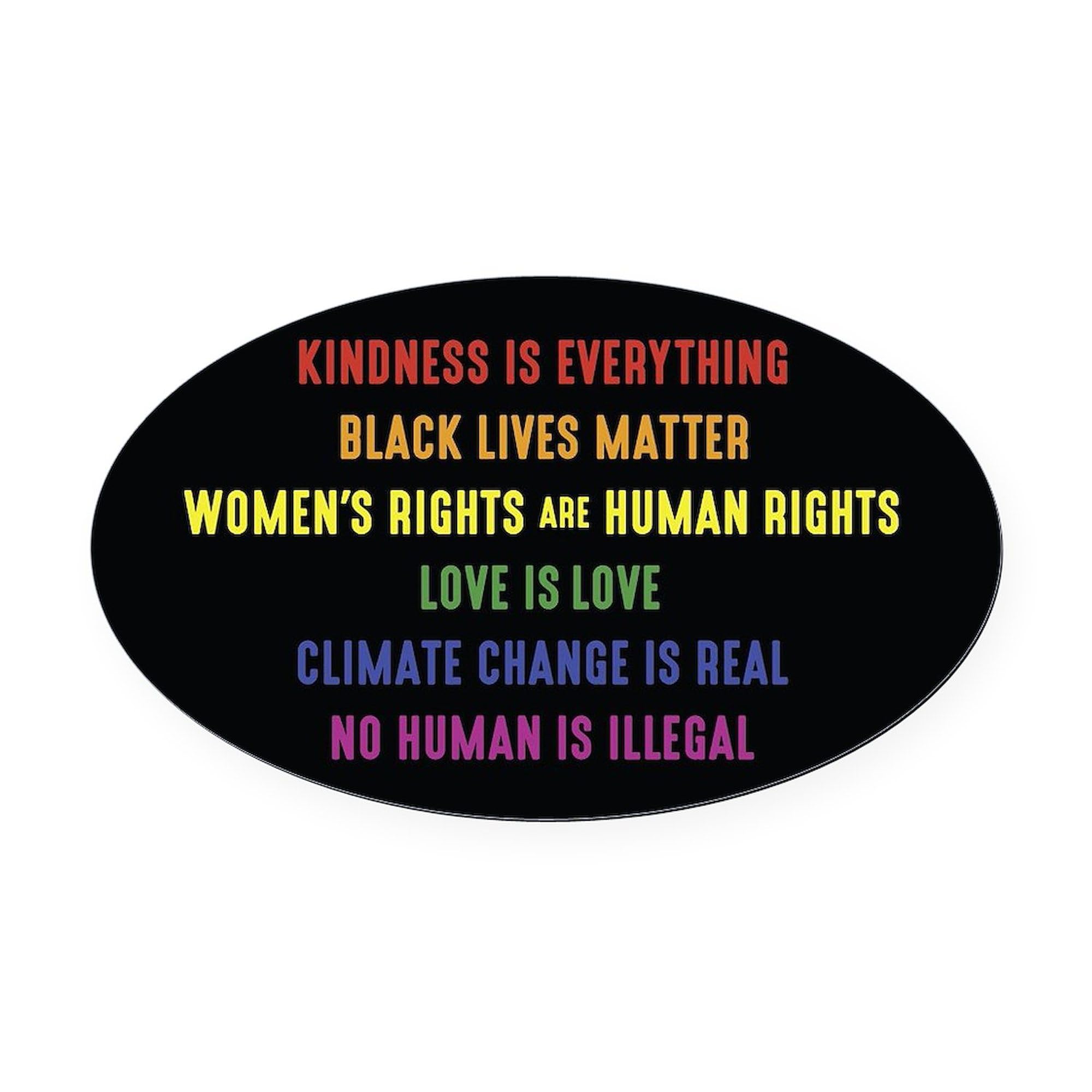 CafePress The Truth Oval Car Magnet - Funny Bumper Sticker Magnet For Cars & Trucks